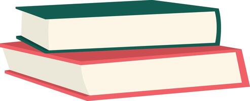 Illustration of Two Stack Book vector