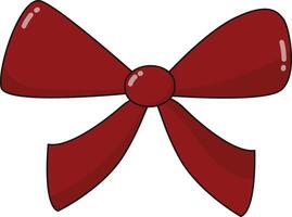 Cute Red Ribbon Illustration for Easter Day Celebration vector