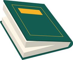 Reading book in half open position vector