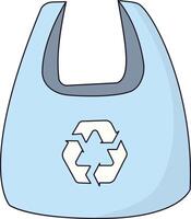 Bag with Recycle Symbol vector