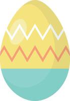 Easter Eggs with Yellow Color and Simple Design vector
