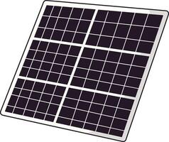 solar panels illustration for zero waste day vector