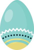 Easter Eggs with Light Blue Color Design vector