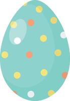 Easter Eggs with Light Blue Color Design vector