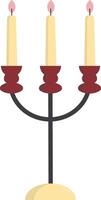Three Candle Nowruz Element vector