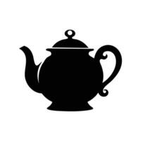 teapot icon. silhouette Simple design. illustration vector