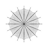 spider net silhouette on a white background vector