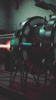 Conceptual high tech power plant thermonuclear or nuclear reactor video