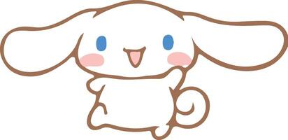 Greet Cinnamoroll from Sanrio vector