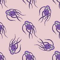 Seamless pattern with bacteria. Design for fabric, textile, wallpaper, packaging vector