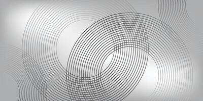 Dark Grey and White Background with circles vector