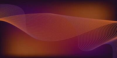 A Purple Background with Orange Line vector