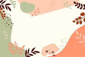 organic shapes art background. Nature trendy minimal background for prints, banner, presentation, poster, wall art vector