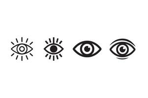 Stylized Eye Icon Set vector