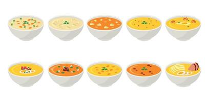 Flat Soup Art vector