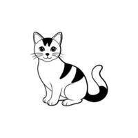 Beautiful and cute cat design vector