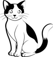 Beautiful and adorable cat design vector