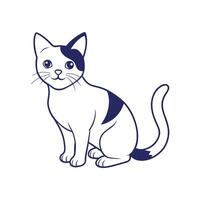 Beautiful cat design with white background vector