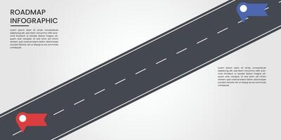 Road highway infographic concept template design. illustration vector