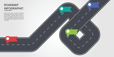 Traffic road infographic template design vector
