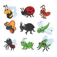 Animal insect cartoon character illustration vector