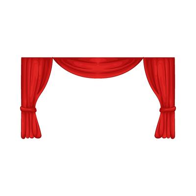 Illustration of theater curtain
