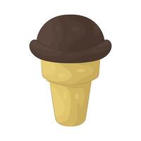 Illustration of ice cream cone vector