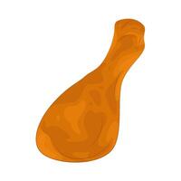 Illustration of chicken drumstick vector
