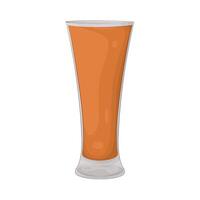 Illustration of juice glass vector