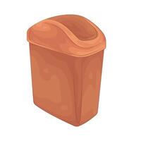 Illustration of trash can vector