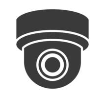 CCTV security camera icon. Security cameras in use symbol. Fixed CCTV camera logo sign. illustration image. Isolated on white background. vector