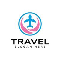 Simple Graphic Design of Airplane and Curved Shapes vector