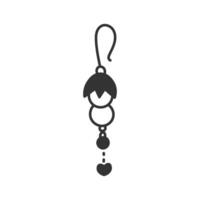 Handmade Earring line icon vector