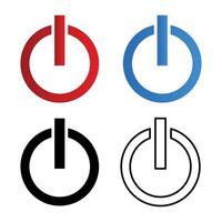 turn on turn off button icon vector