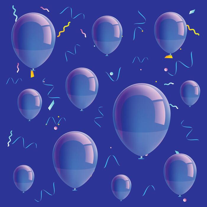 Blue Balloon Pattern Vector Art, Icons, and Graphics for Free Download