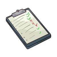 Illustration of shopping list vector