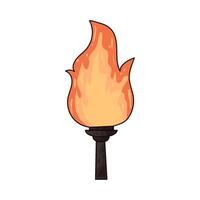 Illustration of torch vector