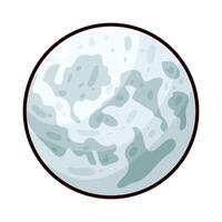 Illustration of moon vector