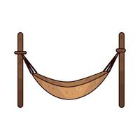 Illustration of hammock vector