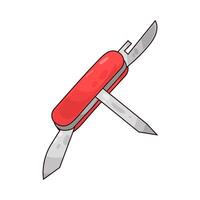 Illustration of Swiss Army Knife vector