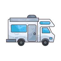 Illustration of RV Camper vector