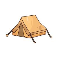 Illustration of tent vector