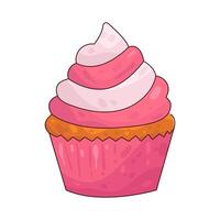 Illustration of cupcake vector