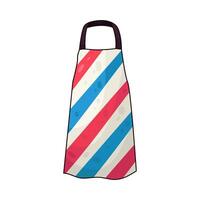 Illustration of barber apron vector