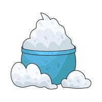 Illustration of shaving foam vector