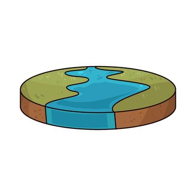 Illustration of river