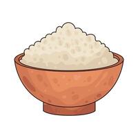 Illustration of Oats Bowl vector