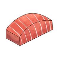 Illustration of fish fillet vector