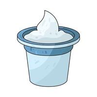 Illustration of Yogurt Cup vector