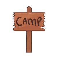 Illustration of Campground Marker vector